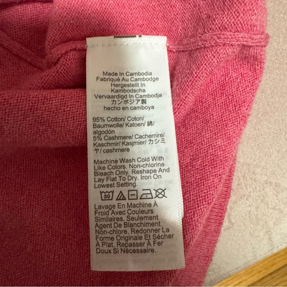 J CREW Short-Sleeve Cotton-Blend Sweater-Polo in Amaranth Pink Size M - Picture 10 of 11